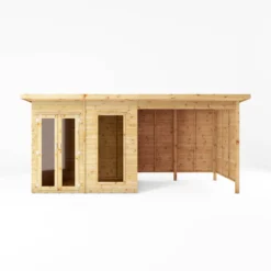 Mercia Maine 16x6 Ft Pent Shiplap Wooden Summer House With Double Door 11 Mercia Maine 16x6 Ft Pent Shiplap Wooden Summer House With Double Door -Garden Care Shop mercia maine 16x6 ft pent shiplap wooden summer house with double door5029442008714 02c