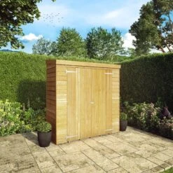 Mercia Overlap Wooden 6x2'6 Pent Garden Storage -Garden Care Shop mercia overlap wooden 6x2 6 pent garden storage5029442073897 01i