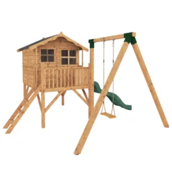 Mercia Playhouse Brown Slide -Garden Care Shop mercia playhouse brown slide5029442002279 01c BQ