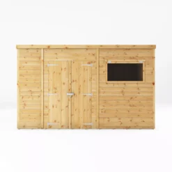 Mercia Premium 12x8 Ft Pent Shiplap Wooden 2 Door Shed With Floor -Garden Care Shop mercia premium 12x8 ft pent shiplap wooden 2 door shed with floor5029442009315 02c