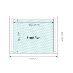 Mercia Single Solid Wood Log Store -Garden Care Shop mercia single solid wood log store5029442012612 02t