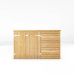 Mercia Solid Wood 3x6 Overlap Pent Bike Store -Garden Care Shop mercia solid wood 3x6 overlap pent bike store5029442089300 02c