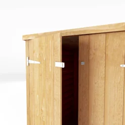 Mercia Solid Wood 3x6 Overlap Pent Bike Store -Garden Care Shop mercia solid wood 3x6 overlap pent bike store5029442089300 03c