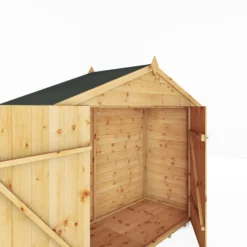 Mercia Solid Wood 3x7 Tongue & Groove Apex Bike Store -Garden Care Shop mercia solid wood 3x7 tongue groove apex bike store5029442008196 03c