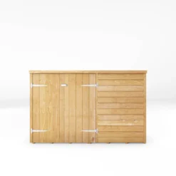 Mercia Solid Wood 4x6 Overlap Pent Bike Store -Garden Care Shop mercia solid wood 4x6 overlap pent bike store5029442089294 02c