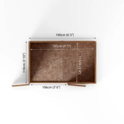 Mercia Solid Wood 4x6 Overlap Pent Bike Store -Garden Care Shop mercia solid wood 4x6 overlap pent bike store5029442089294 02t