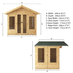 Mercia Sussex 8x6 Ft Apex Shiplap Wooden Summer House With Double Door 14 Mercia Sussex 8x6 Ft Apex Shiplap Wooden Summer House With Double Door -Garden Care Shop mercia sussex 8x6 ft apex shiplap wooden summer house with double door5029442006703 01t