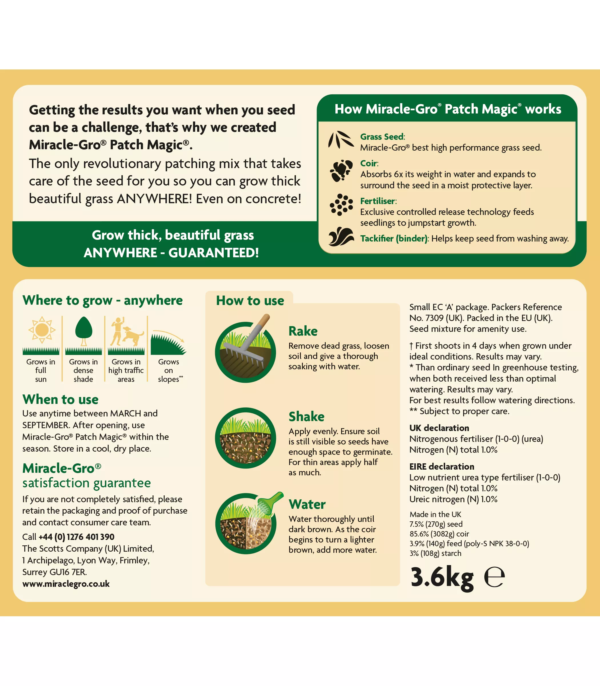 Miracle-Gro Patch Magic Plant Feed 16m² 3.6kg 2 Miracle-Gro Patch Magic Plant Feed 16m² 3.6kg - Image 2