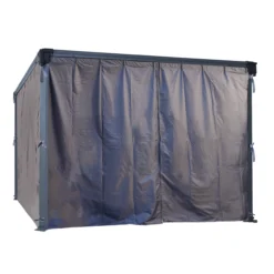 Palram - Canopia 3K Series Grey Polyester (PES) Gazebo Curtain, Pack Of 4 (L)2170mm (W)3660mm -Garden Care Shop palram canopia 3k series grey polyester pes gazebo curtain pack of 4 l 2170mm w 3660mm7290108130744 02c