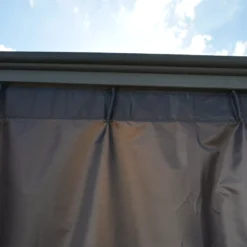 Palram - Canopia 4K Series Grey Polyester (PES) Gazebo Curtain, Pack Of 6 (L)2170mm (W)4010mm -Garden Care Shop palram canopia 4k series grey polyester pes gazebo curtain pack of 6 l 2170mm w 4010mm7290108133714 05i