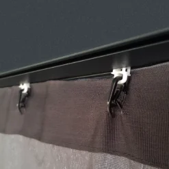 Palram - Canopia Dallas Grey Polyester (PES) Gazebo Curtain, Pack Of 4 (L)2120mm (W)5070mm -Garden Care Shop palram canopia dallas grey polyester pes gazebo curtain pack of 4 l 2120mm w 5070mm7290108602715 03i