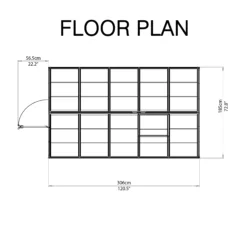 Palram - Canopia Harmony Green 6x10 Greenhouse -Garden Care Shop palram canopia harmony green 6x10 greenhouse7290103110871 02t bq