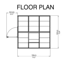 Palram - Canopia Harmony Green 6x6 Greenhouse 16 Palram - Canopia Harmony Green 6x6 Greenhouse -Garden Care Shop palram canopia harmony green 6x6 greenhouse7290103110864 02t bq