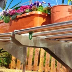 Palram - Canopia Heavy Duty 1 Tier Greenhouse Shelving -Garden Care Shop palram canopia heavy duty 1 tier greenhouse shelving7290103111519 36c