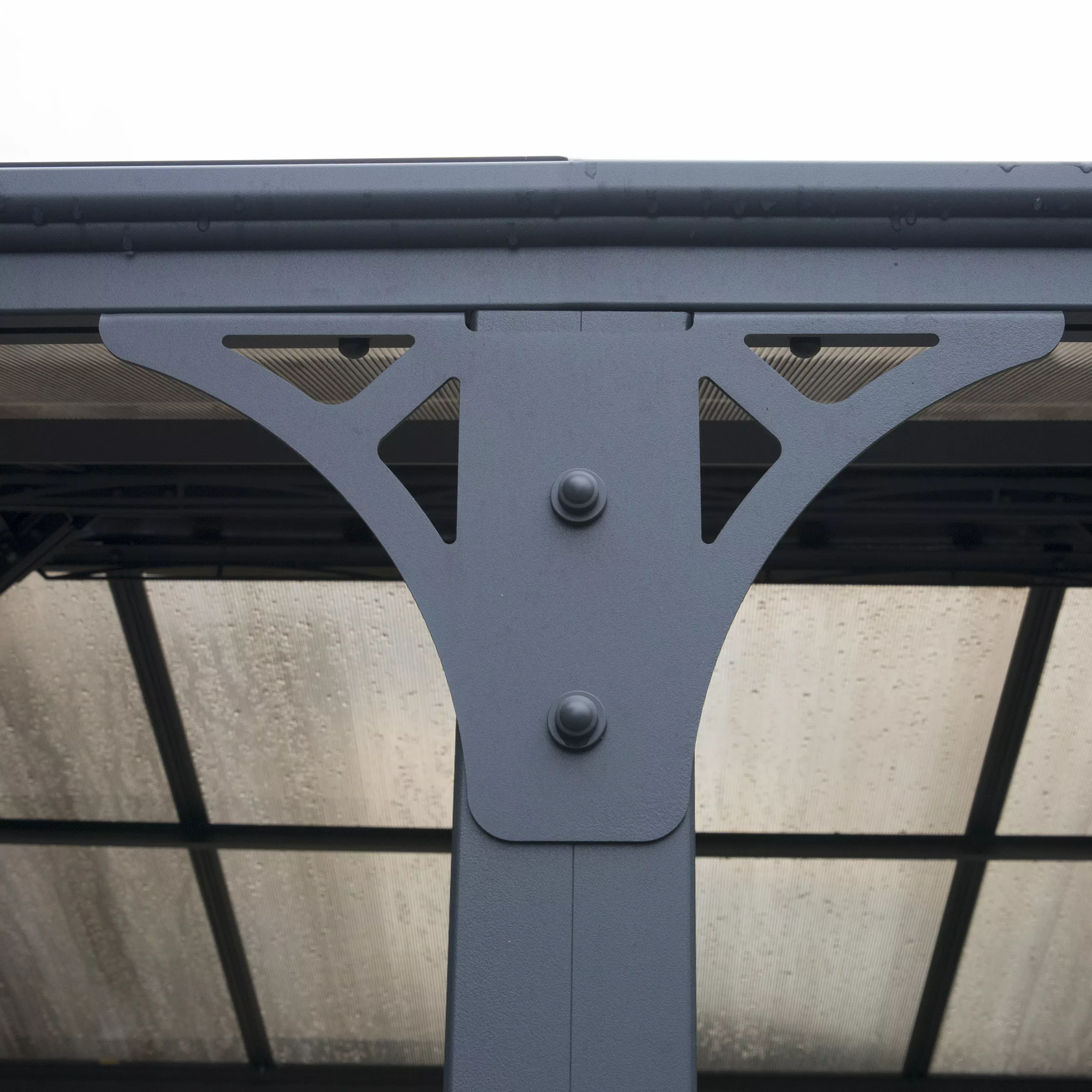 Palram - Canopia Martinique Grey Rectangular Gazebo, (W)3.6m (D)2.96m - Assembly Required 3 Palram - Canopia Martinique Grey Rectangular Gazebo, (W)3.6m (D)2.96m - Assembly Required - Image 3