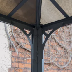 Palram - Canopia Martinique Grey Rectangular Gazebo, (W)4.3m (D)2.96m - Assembly Required -Garden Care Shop palram canopia martinique grey rectangular gazebo w 4 3m d 2 96m assembly required7290108130249 07i bq