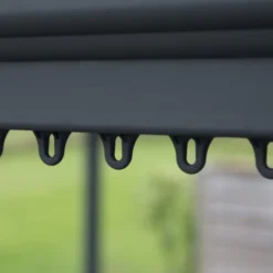 Palram - Canopia Martinique Grey Rectangular Gazebo, (W)4.3m (D)2.96m - Assembly Required -Garden Care Shop palram canopia martinique grey rectangular gazebo w 4 3m d 2 96m assembly required7290108130249 09i bq