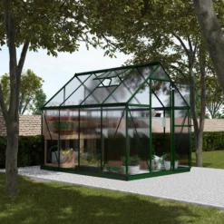Palram - Canopia Mythos Green 6X8 Greenhouse -Garden Care Shop palram canopia mythos green 6x8 greenhouse7290103110611 03i BQ
