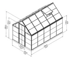 Palram - Canopia Mythos Silver 6x10 Greenhouse 7 Palram - Canopia Mythos Silver 6x10 Greenhouse -Garden Care Shop palram canopia mythos silver 6x10 greenhouse7290103110925 01t bq