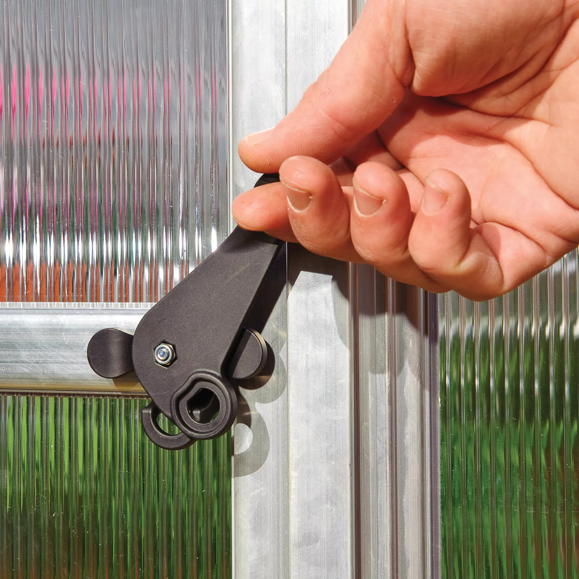 Palram - Canopia Mythos Silver 6x8 Greenhouse 3 Palram - Canopia Mythos Silver 6x8 Greenhouse - Image 3