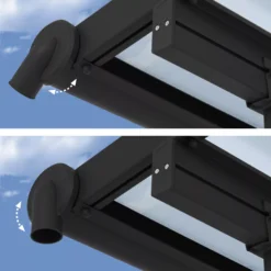 Palram - Canopia Olympia Grey Non-retractable Awning, (L)5.46m (H)3.05m (W)2.95m -Garden Care Shop palram canopia olympia grey non retractable awning l 5 46m h 3 05m w 2 95m7290108134001 05i bq