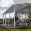 Palram - Canopia Olympia White Non-retractable Awning, (L)7.39m (H)3.05m (W)2.95m