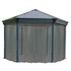 Palram - Canopia Roma Monaco Grey Polyester (PES) Gazebo Netting, Pack Of 6 (L)2170mm (W)2320mm 8 Palram - Canopia Roma Monaco Grey Polyester (PES) Gazebo Netting, Pack Of 6 (L)2170mm (W)2320mm -Garden Care Shop palram canopia roma monaco grey polyester pes gazebo netting pack of 6 l 2170mm w 2320mm7290108133547 01c