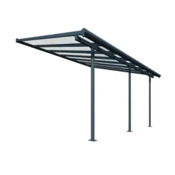 Palram - Canopia Sierra Grey Non-retractable Awning, (L)4.34m (H)3.05m (W)2.99m -Garden Care Shop palram canopia sierra grey non retractable awning l 4 34m h 3 05m w 2 99m7290108130270 02c bq
