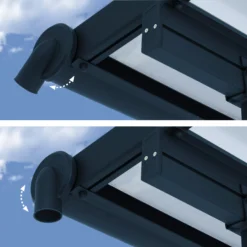 Palram - Canopia Sierra Grey Non-retractable Awning, (L)8.6m (H)3.05m (W)2.95m -Garden Care Shop palram canopia sierra grey non retractable awning l 8 6m h 3 05m w 2 95m7290108130621 04i bq