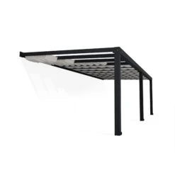 Palram - Canopia Stockholm Grey Non-retractable Awning, (L)8.05m (H)3.24m (W)3.41m -Garden Care Shop palram canopia stockholm grey non retractable awning l 8 05m h 3 24m w 3 41m7290108602555 02c bq