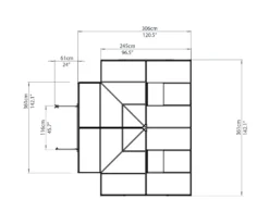 Palram - Canopia Victory Dark Grey 12x10 Greenhouse -Garden Care Shop palram canopia victory dark grey 12x10 greenhouse7290103121914 02t
