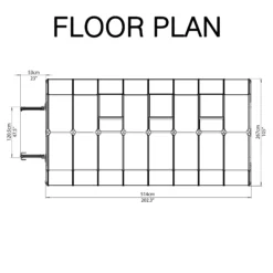 Rion Grand Gardner Green 8x16 Greenhouse -Garden Care Shop rion grand gardner green 8x16 greenhouse7290103121594 02t