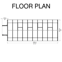 Rion Grand Gardner Green 8x20 Greenhouse -Garden Care Shop rion grand gardner green 8x20 greenhouse7290103121648 02t