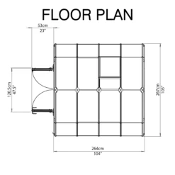 Rion Grand Gardner Green 8x8 Greenhouse -Garden Care Shop rion grand gardner green 8x8 greenhouse7290103121570 02t