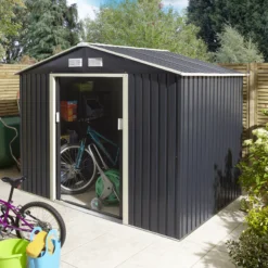 Rowlinson Trentvale 8x6 Apex Dark Grey Metal Shed 13 Rowlinson Trentvale 8x6 Apex Dark Grey Metal Shed -Garden Care Shop rowlinson trentvale 8x6 apex dark grey metal shed5013856206224 01i bq
