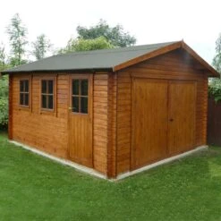 Shire 13x12 Bradenham Wooden Garage -Garden Care Shop shire 13x12 bradenham wooden garage5019804383634 01i bq