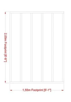Shire 2X1.5 Timber Shed Base (L) 155cm X (W) 205cm 7 Shire 2X1.5 Timber Shed Base (L) 155cm X (W) 205cm -Garden Care Shop shire 2x1 5 timber shed base l 155cm x w 205cm5397007009255 01t BQ