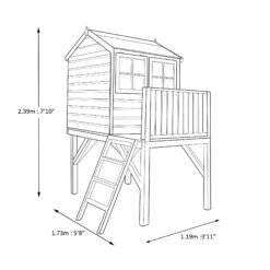 Shire 6x4 Bunny Whitewood Pine Playhouse Assembly Service Included -Garden Care Shop shire 6x4 bunny whitewood pine playhouse assembly service included5019804111749 03t
