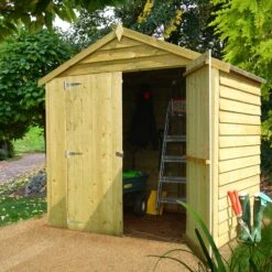 Shire 6x4 Ft Apex Overlap Shed With Floor