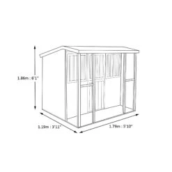 Shire 6x4 Jailhouse Whitewood Pine Playhouse Assembly Required -Garden Care Shop shire 6x4 jailhouse whitewood pine playhouse assembly required5019804111695 03t