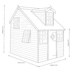 Shire 8x6 Cottage Whitewood Pine Playhouse Assembly Service Included -Garden Care Shop shire 8x6 cottage whitewood pine playhouse assembly service included5019804111824 03t