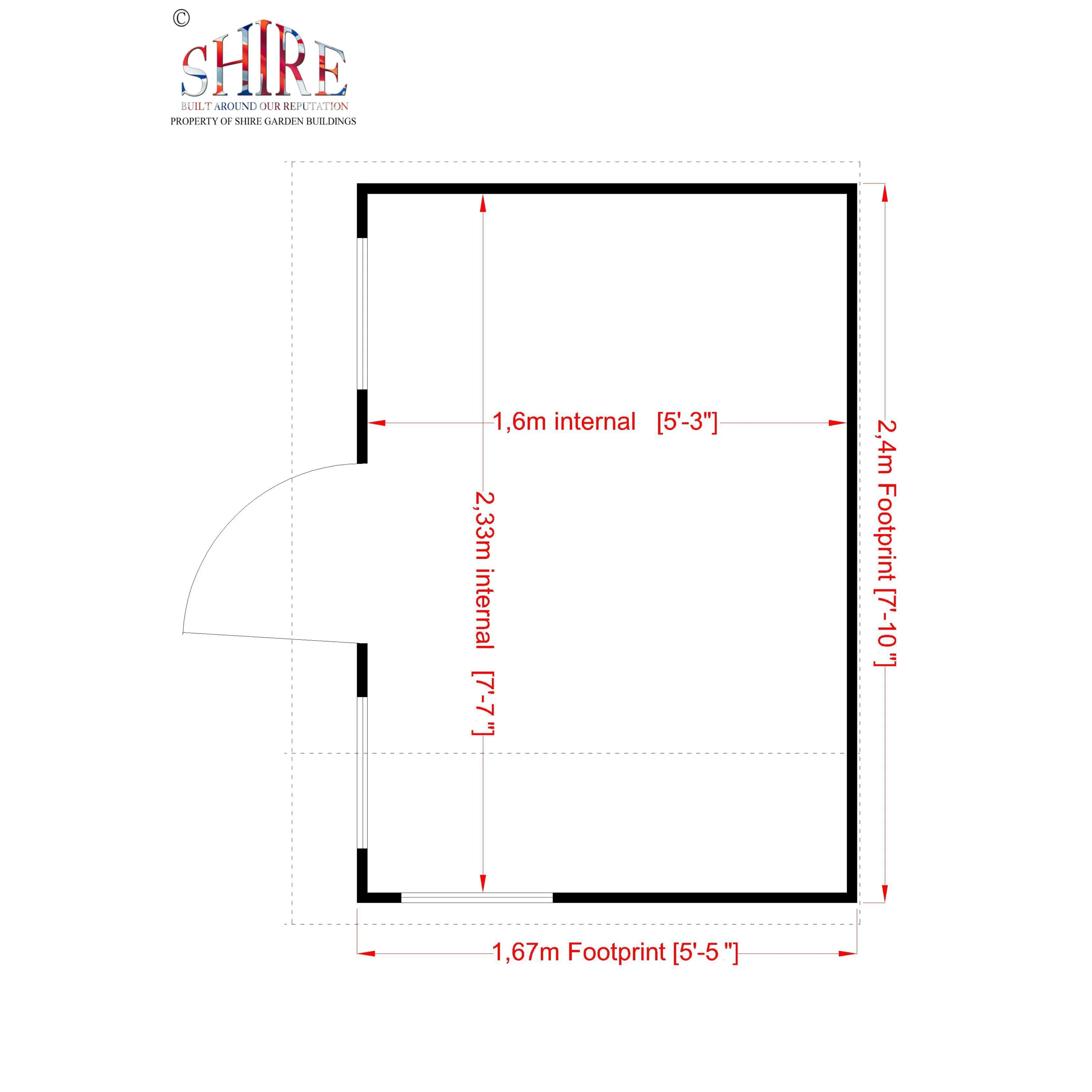 Shire 8x6 Loft Whitewood Pine Playhouse Assembly Service Included 4 Shire 8x6 Loft Whitewood Pine Playhouse Assembly Service Included - Image 4