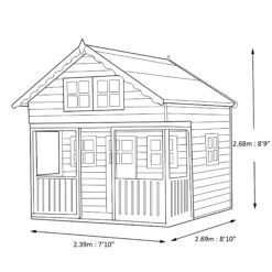 Shire 8x9 Lodge Whitewood Pine Playhouse Assembly Required -Garden Care Shop shire 8x9 lodge whitewood pine playhouse assembly required5019804111831 03t