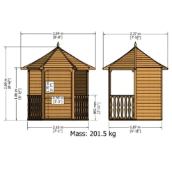 Shire Arbour, (H)2600mm (W)2160mm (D)1870mm - Assembly Required 8 Shire Arbour, (H)2600mm (W)2160mm (D)1870mm - Assembly Required -Garden Care Shop shire arbour h 2600mm w 2160mm d 1870mm assembly required5060437982206 01t bq