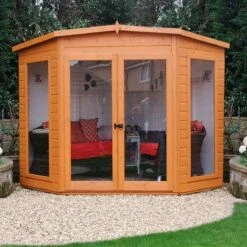 Shire Barclay 8x8 Safety Acrylic Pent Shiplap Wooden Summer House - Base Not Included -Garden Care Shop shire barclay 8x8 safety acrylic pent shiplap wooden summer house base not included5019804999200 02i bq
