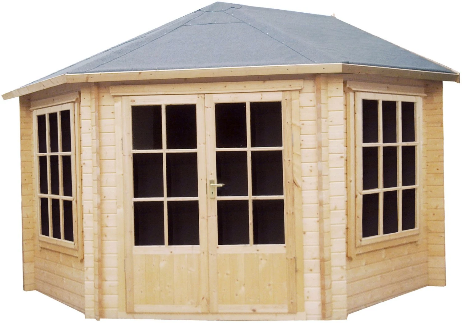 Shire Belvoir 10x10 Glass Apex Tongue & Groove Wooden Cabin - Base Not Included 1 Shire Belvoir 10x10 Glass Apex Tongue & Groove Wooden Cabin - Base Not Included