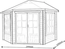 Shire Belvoir 10x10 Glass Apex Tongue & Groove Wooden Cabin - Base Not Included 19 Shire Belvoir 10x10 Glass Apex Tongue & Groove Wooden Cabin - Base Not Included -Garden Care Shop shire belvoir 10x10 glass apex tongue groove wooden cabin base not included5019804252398 03t
