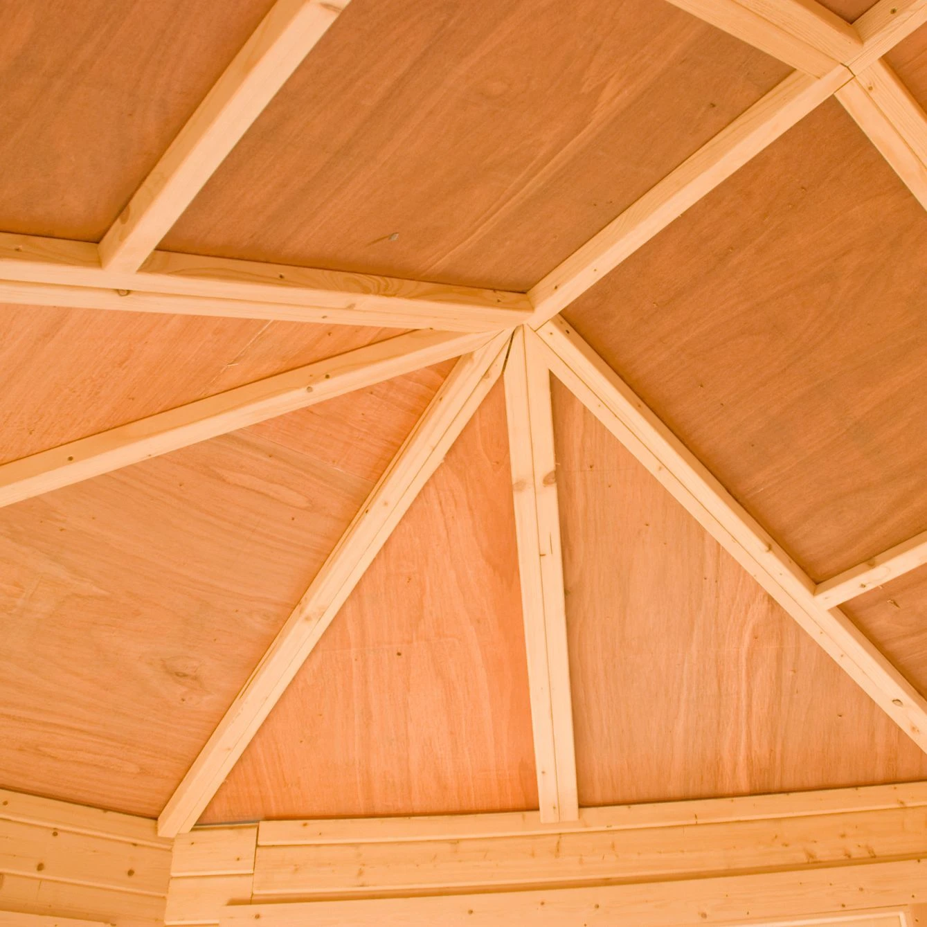 Shire Belvoir 10x10 Glass Apex Tongue & Groove Wooden Cabin - Base Not Included 3 Shire Belvoir 10x10 Glass Apex Tongue & Groove Wooden Cabin - Base Not Included - Image 3