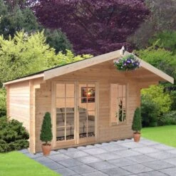 Shire Cannock 10x10 Ft Apex Tongue & Groove Wooden Cabin With Felt Tile Roof - Assembly Service Included -Garden Care Shop shire cannock 10x10 ft apex tongue groove wooden cabin with felt tile roof assembly service included5019804111312 03i bq
