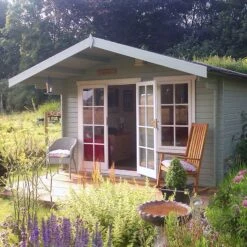 Shire Cannock 10x10 Toughened Glass Apex Tongue & Groove Wooden Cabin - Base Not Included -Garden Care Shop shire cannock 10x10 toughened glass apex tongue groove wooden cabin base not included5019804314331 01i bq